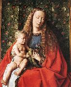 EYCK, Jan van The Madonna with Canon van der Paele (detail) dfg oil painting reproduction